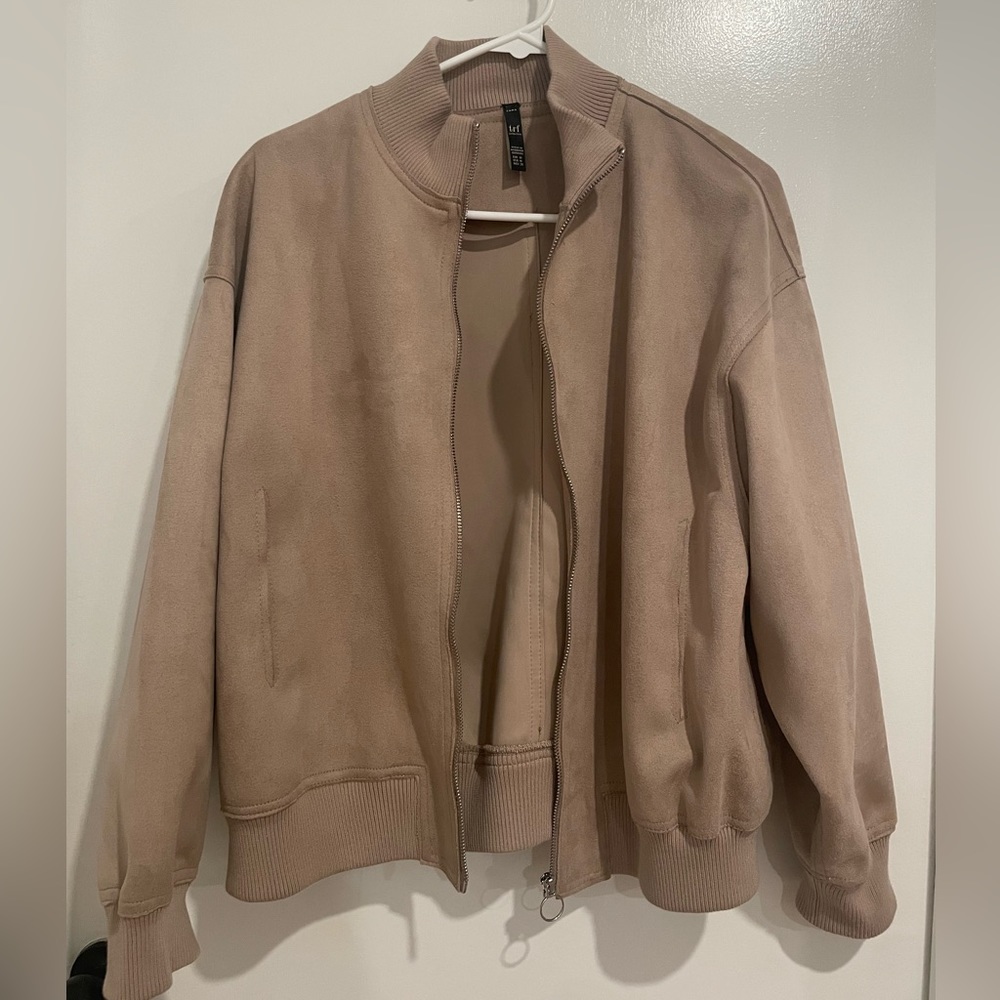 Zara_ suede jacket, trf collection! Very soft! Feels cozy!